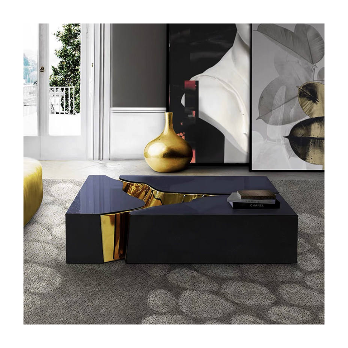 Obsidian Rift Coffee Table